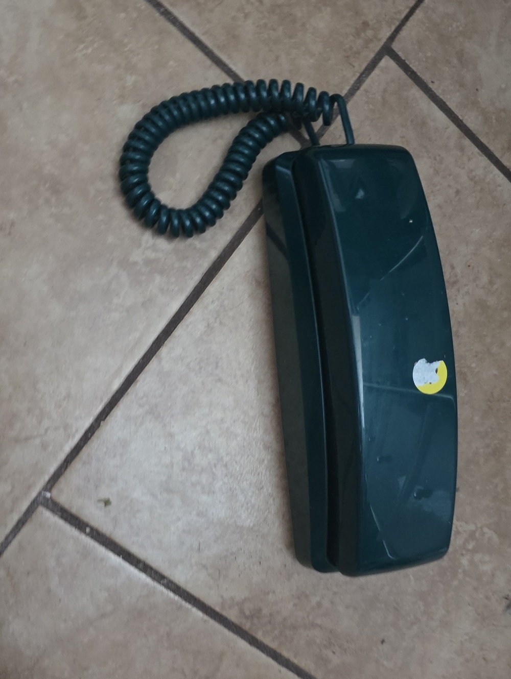 Dark Green Corded Landline Handset - Reliable Voice Communication